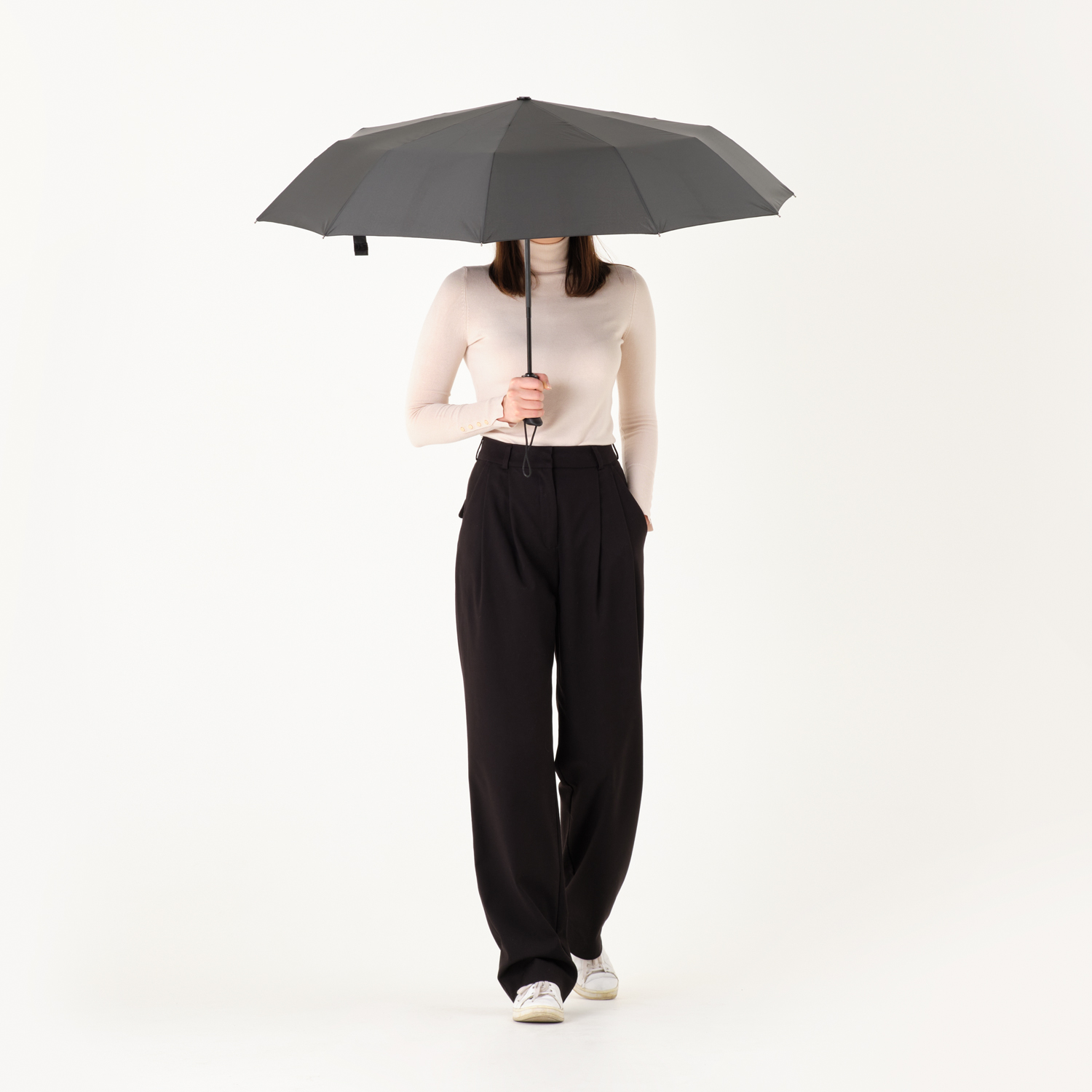 Зонт складной Levante, черный — изображение 8