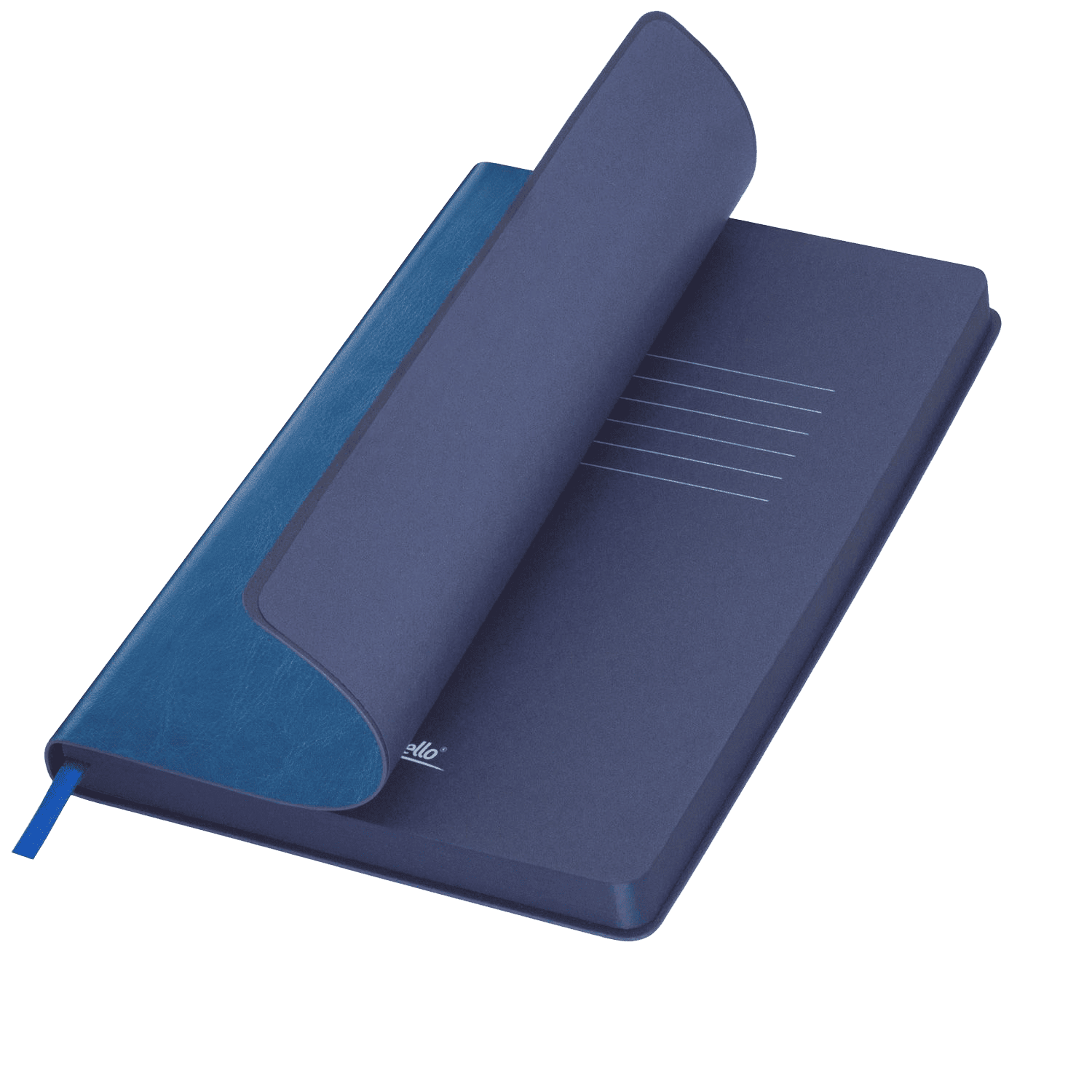 Ежедневник River side недатированный, лазурный/синий (без упаковки, без стикера)