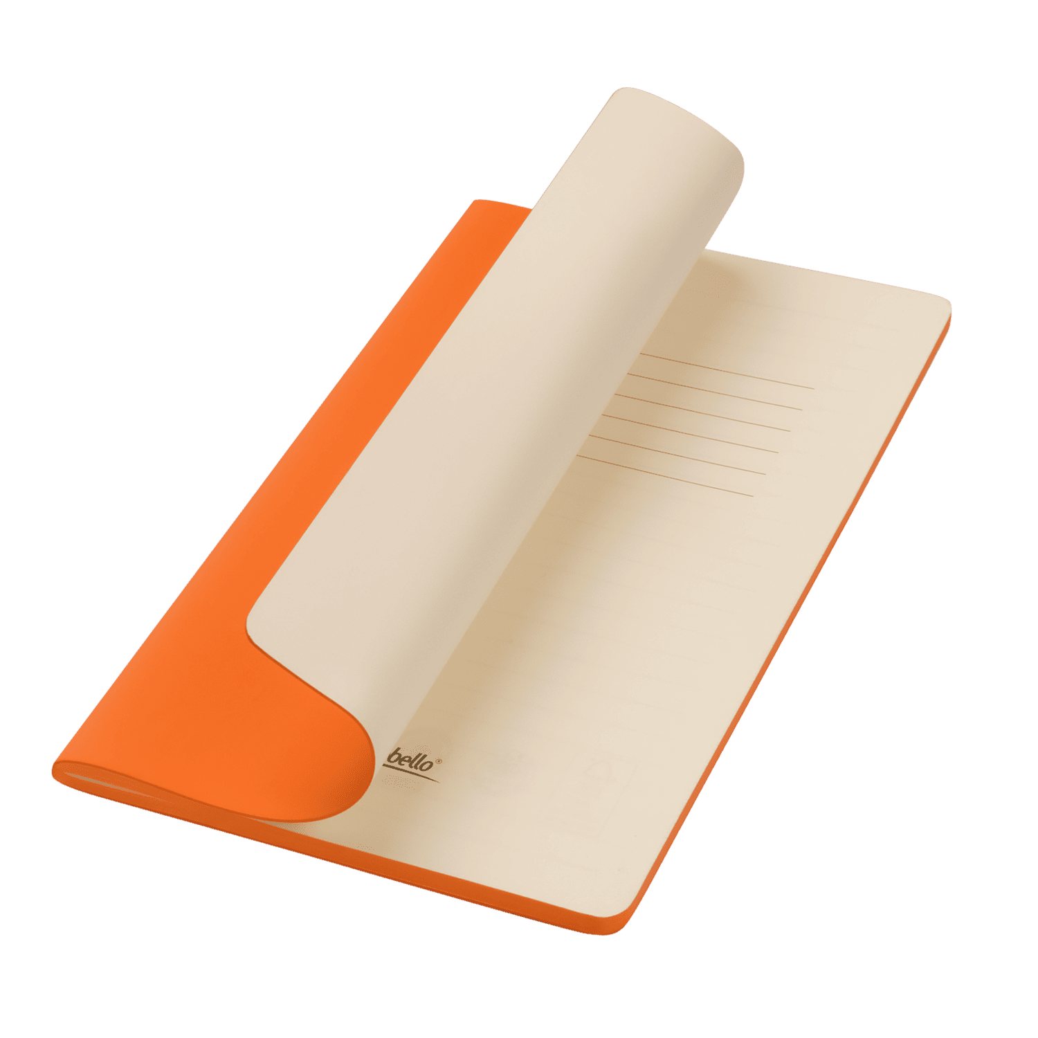 Блокнот Alpha slim, оранжевый