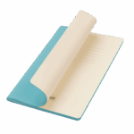 Блокнот Alpha slim, лазурный