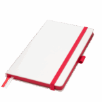 Ежедневник Arctic недатированный, белый/красный
