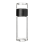 Бутылка стеклянная с двойными стенками Terso, черная