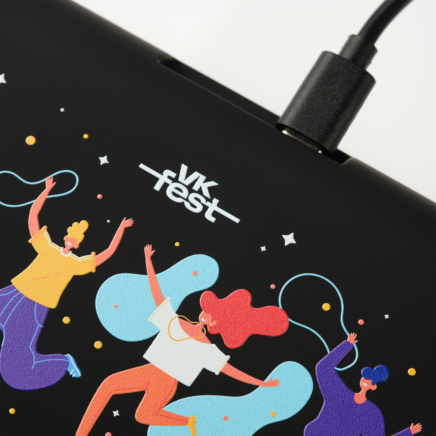 Зарядная станция с часами 15W Flame, черная — изображение 4