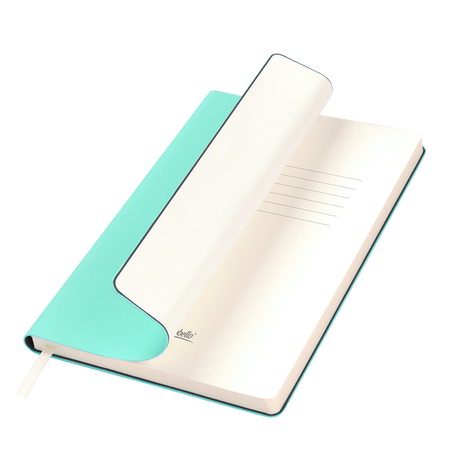 Ежедневник Spark недатированный, мятный (без упаковки, без стикера, с серой подложкой)