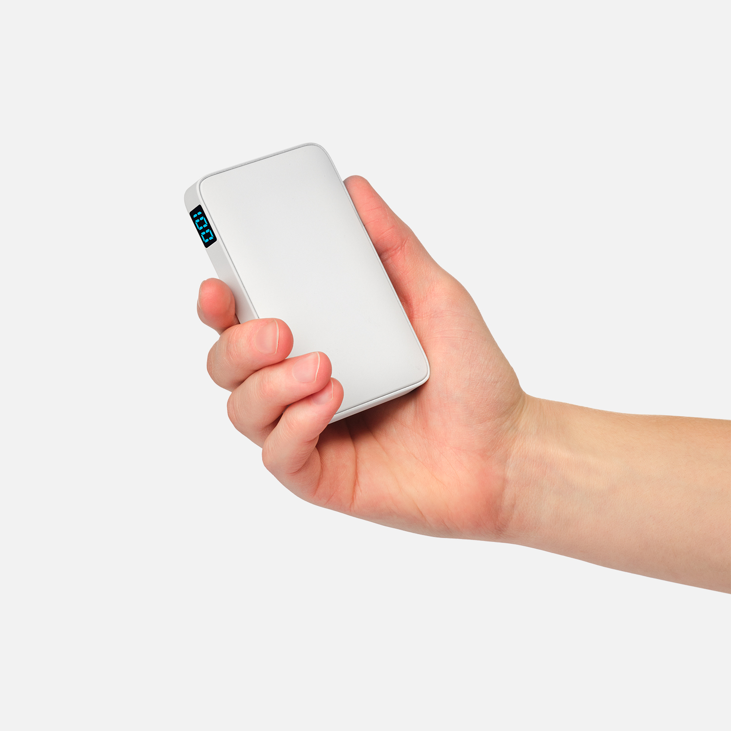 Внешний аккумулятор с подсветкой Анкор (Ancor) 5000 mAh, белый — изображение 7