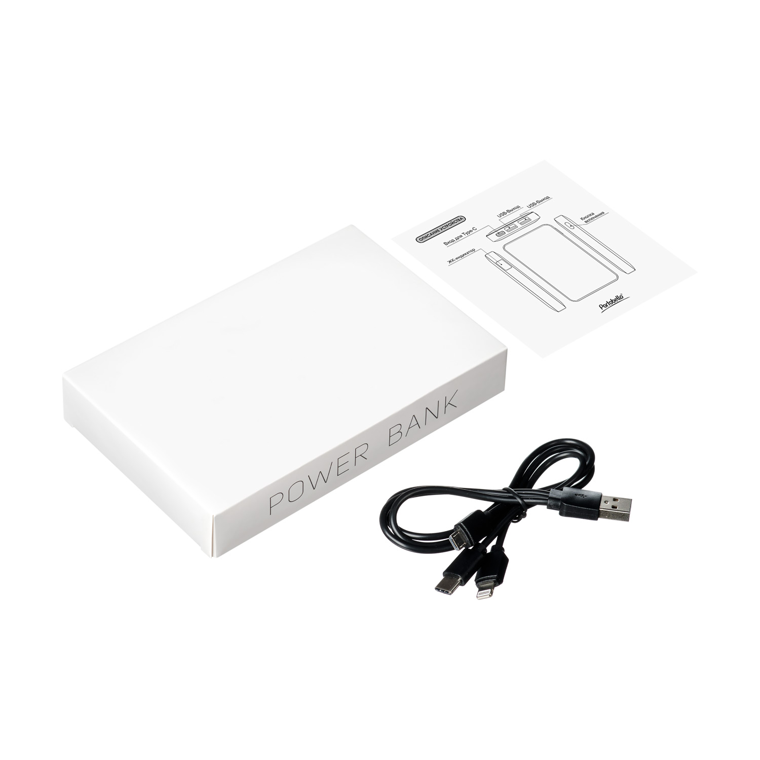 Внешний аккумулятор с подсветкой Ancor 5000 mAh, красный — изображение 2