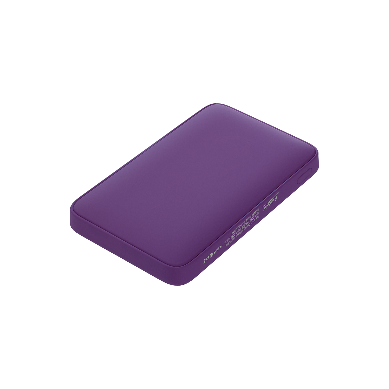 Внешний аккумулятор с подсветкой Анкор (Ancor) 5000 mAh, фиолетовый — изображение 2