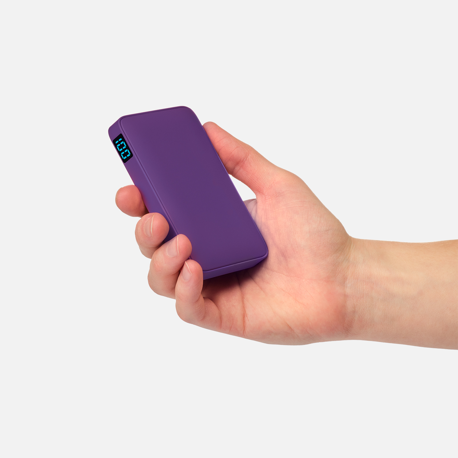 Внешний аккумулятор с подсветкой Анкор (Ancor) 5000 mAh, фиолетовый — изображение 7