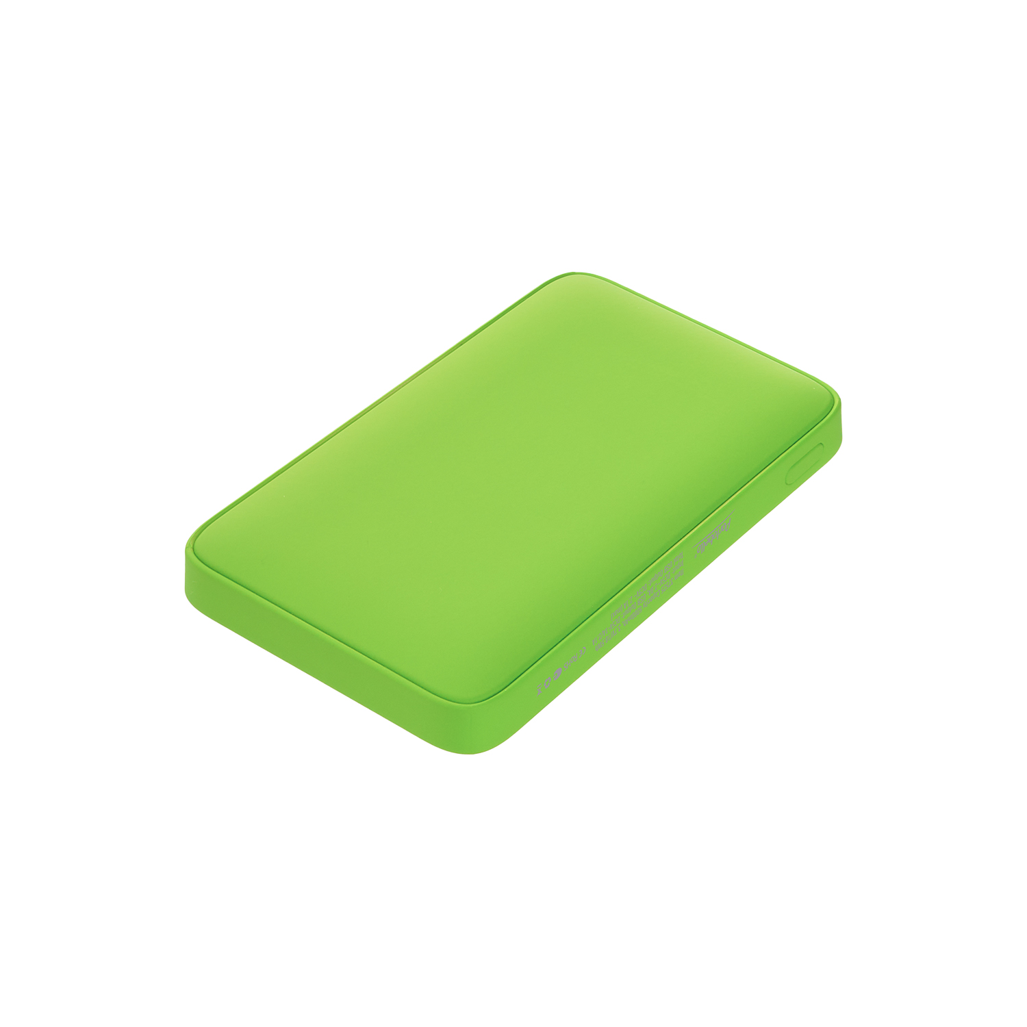 Внешний аккумулятор с подсветкой Анкор (Ancor) 5000 mAh, салатовый — изображение 2