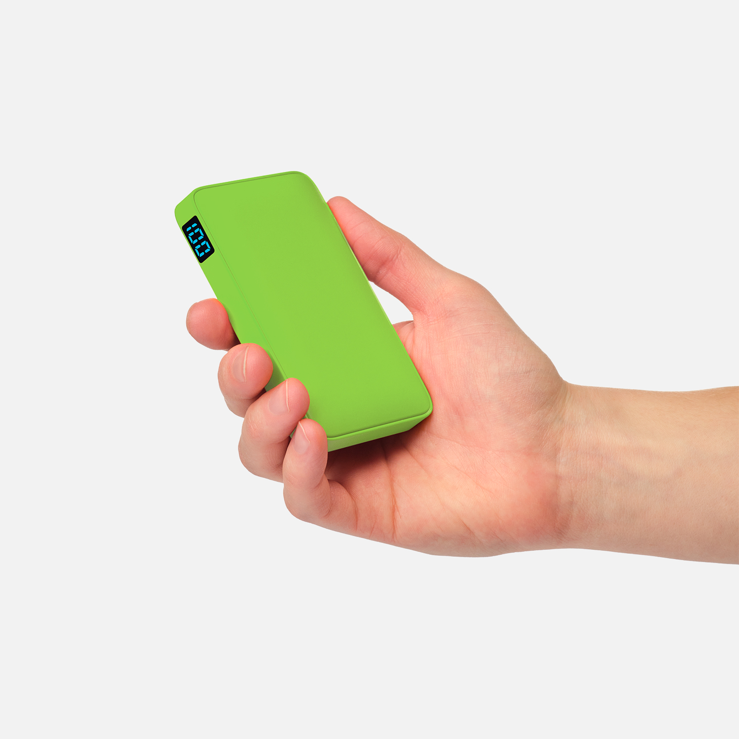 Внешний аккумулятор с подсветкой Анкор (Ancor) 5000 mAh, салатовый — изображение 7