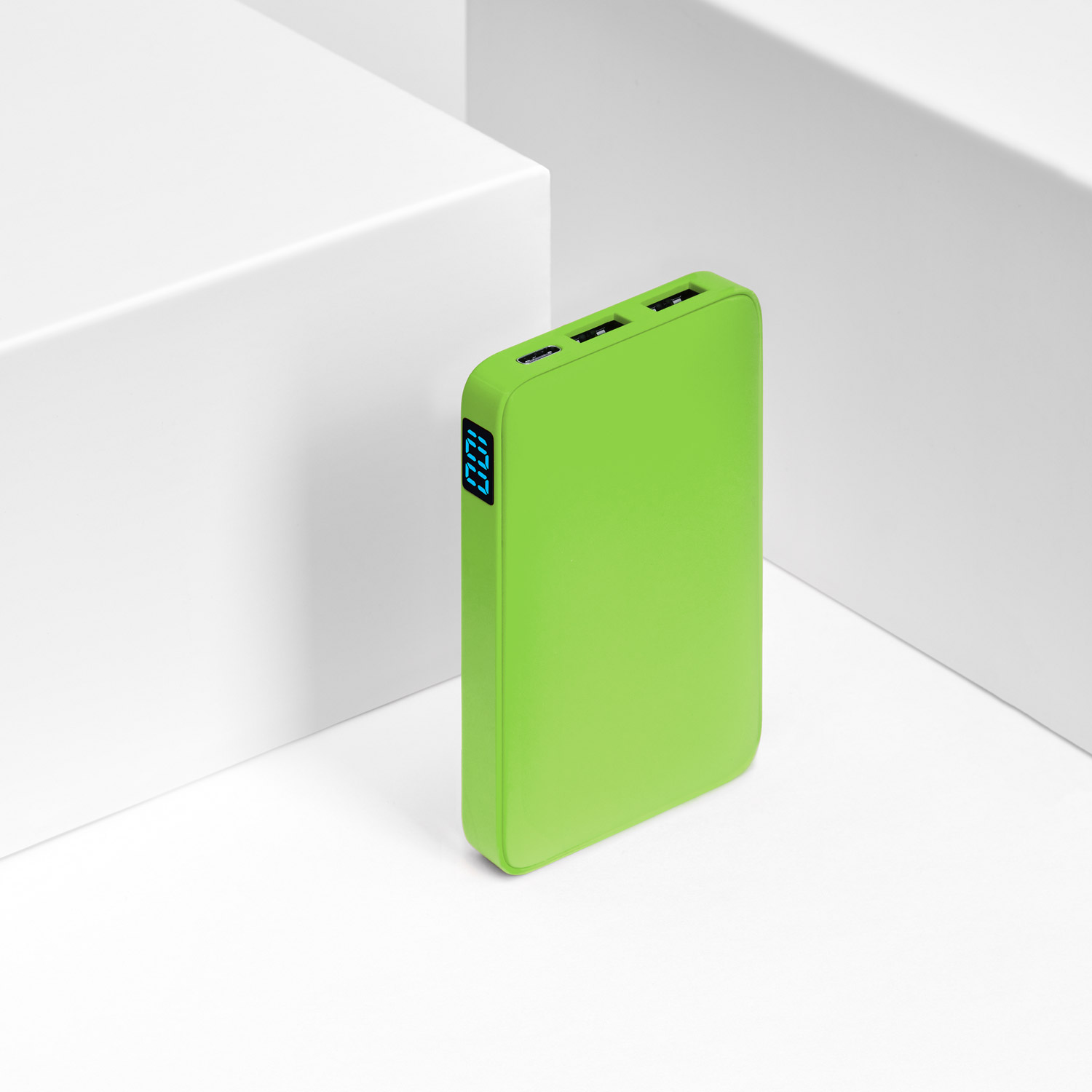Внешний аккумулятор с подсветкой Анкор (Ancor) 5000 mAh, салатовый — изображение 8