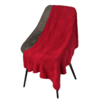 Плед Cella вязаный, красный (без подарочной коробки)