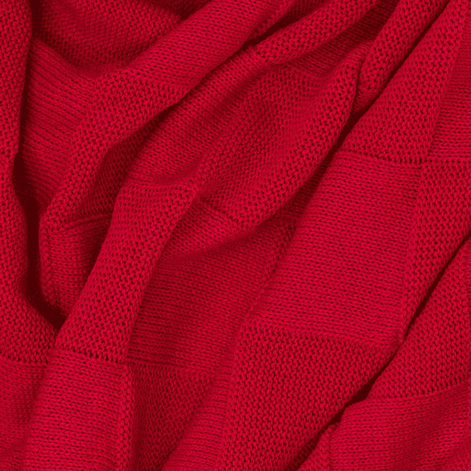 Плед Cella вязаный, красный (без подарочной коробки) — изображение 4