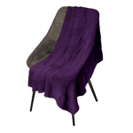 Плед Cella вязаный, фиолетовый (без подарочной коробки)