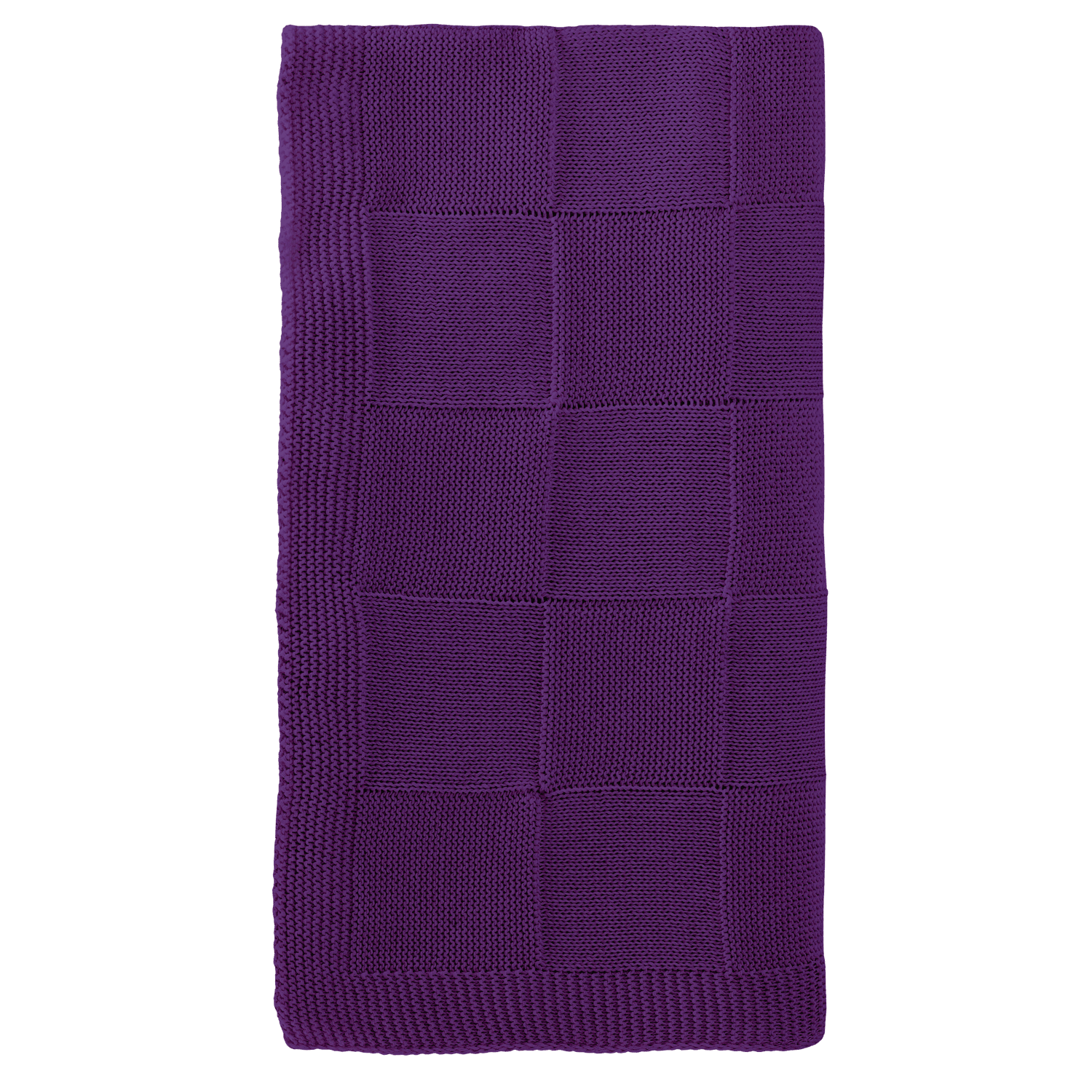 Плед Cella вязаный, фиолетовый (без подарочной коробки) — изображение 2