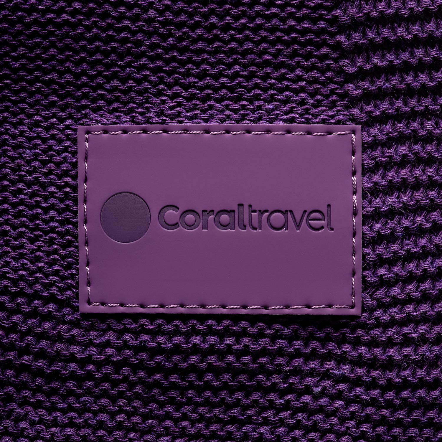 Плед Cella вязаный, фиолетовый (без подарочной коробки) — изображение 8