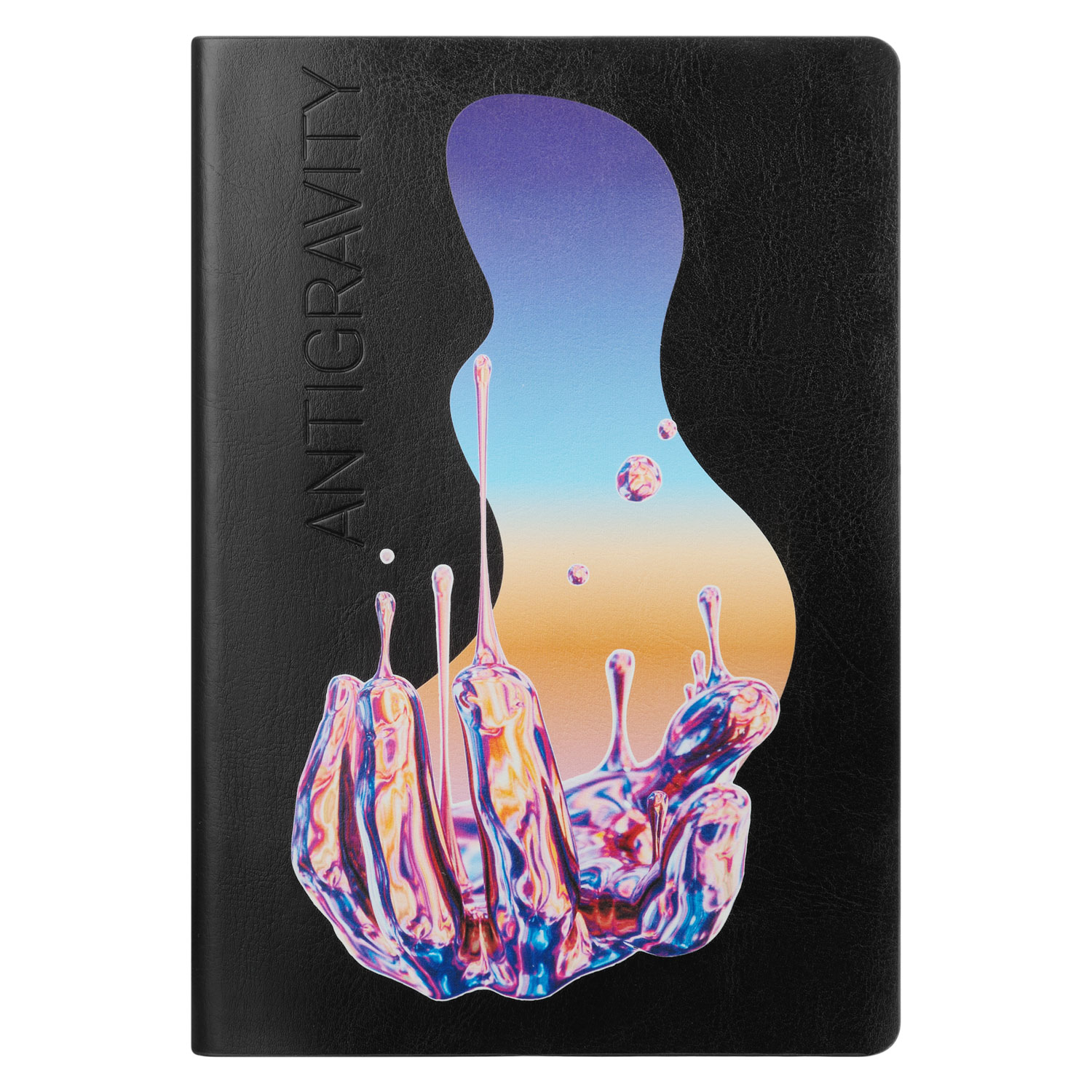 Ежедневник Galaxy недатированный, гибкая обложка, срез голограф. фольга, черный — изображение 5