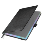 Ежедневник Galaxy недатированный, жесткая обложка, срез голограф. фольга, черный