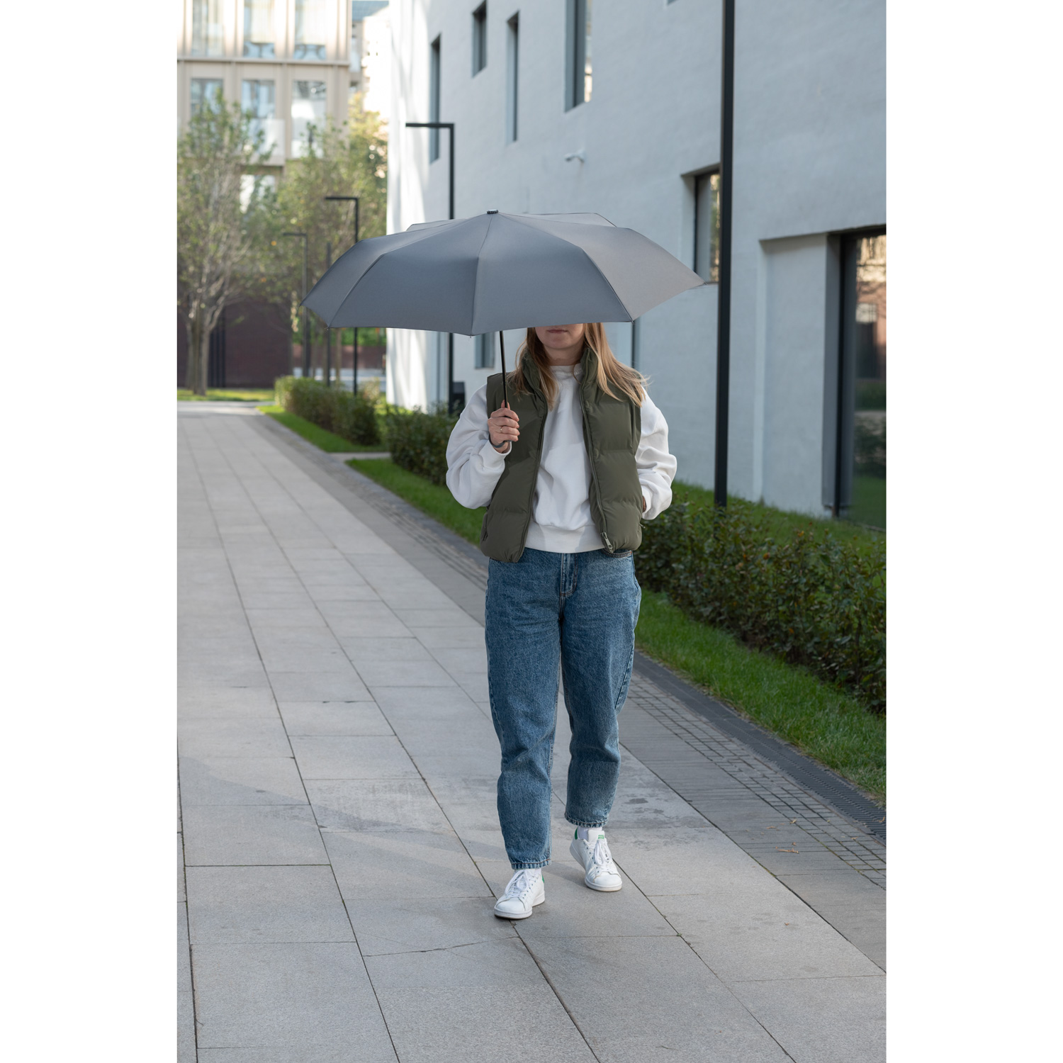 Зонт складной Atlanta, серый — изображение 8