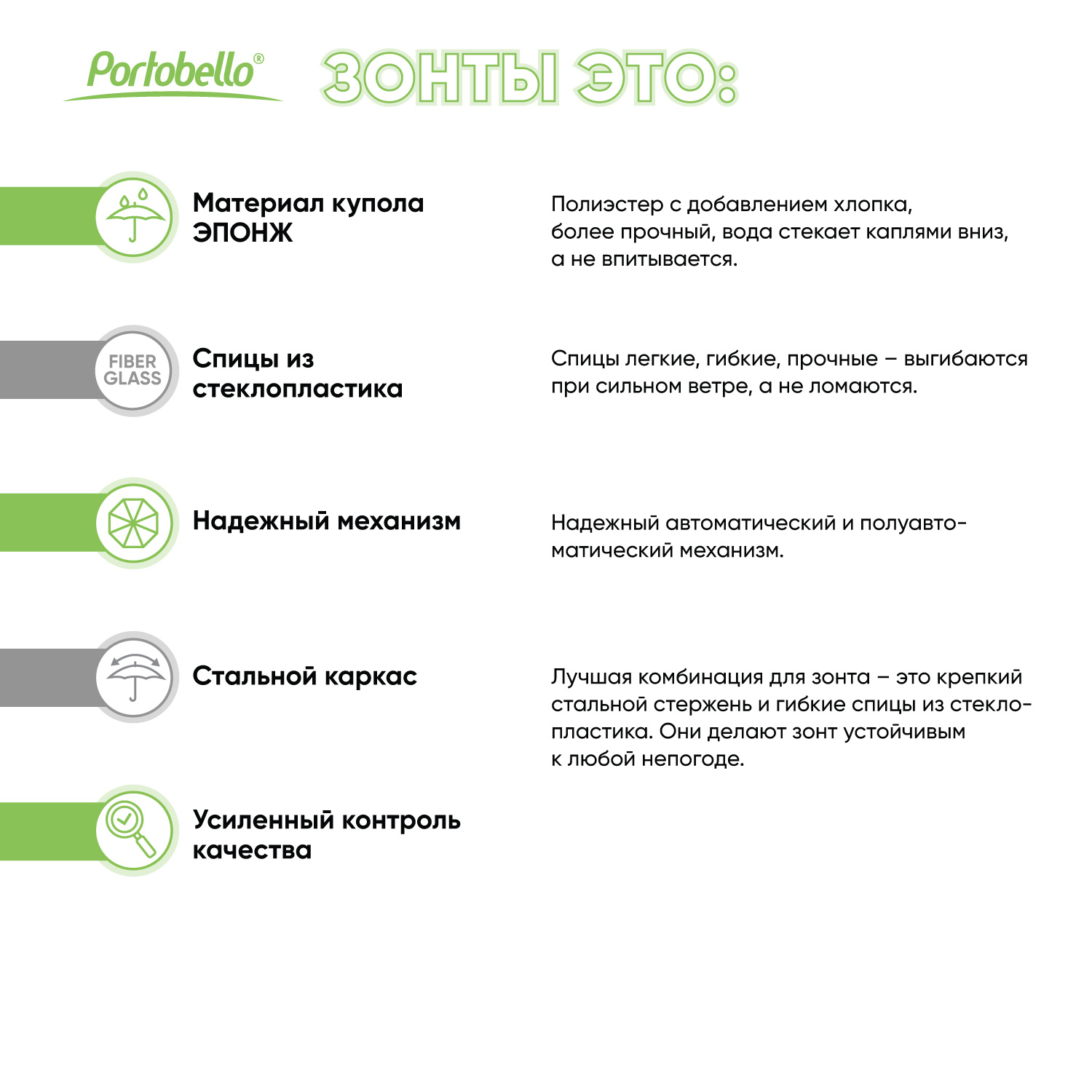 Зонт-трость Quantum, черный/фиолетовый — изображение 16