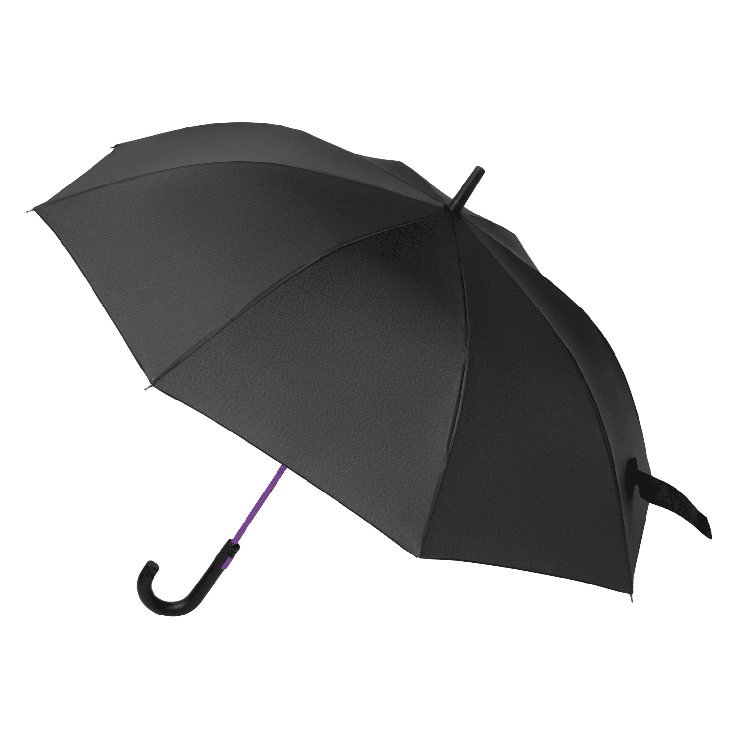 Зонт-трость Quantum, черный/фиолетовый — изображение 2