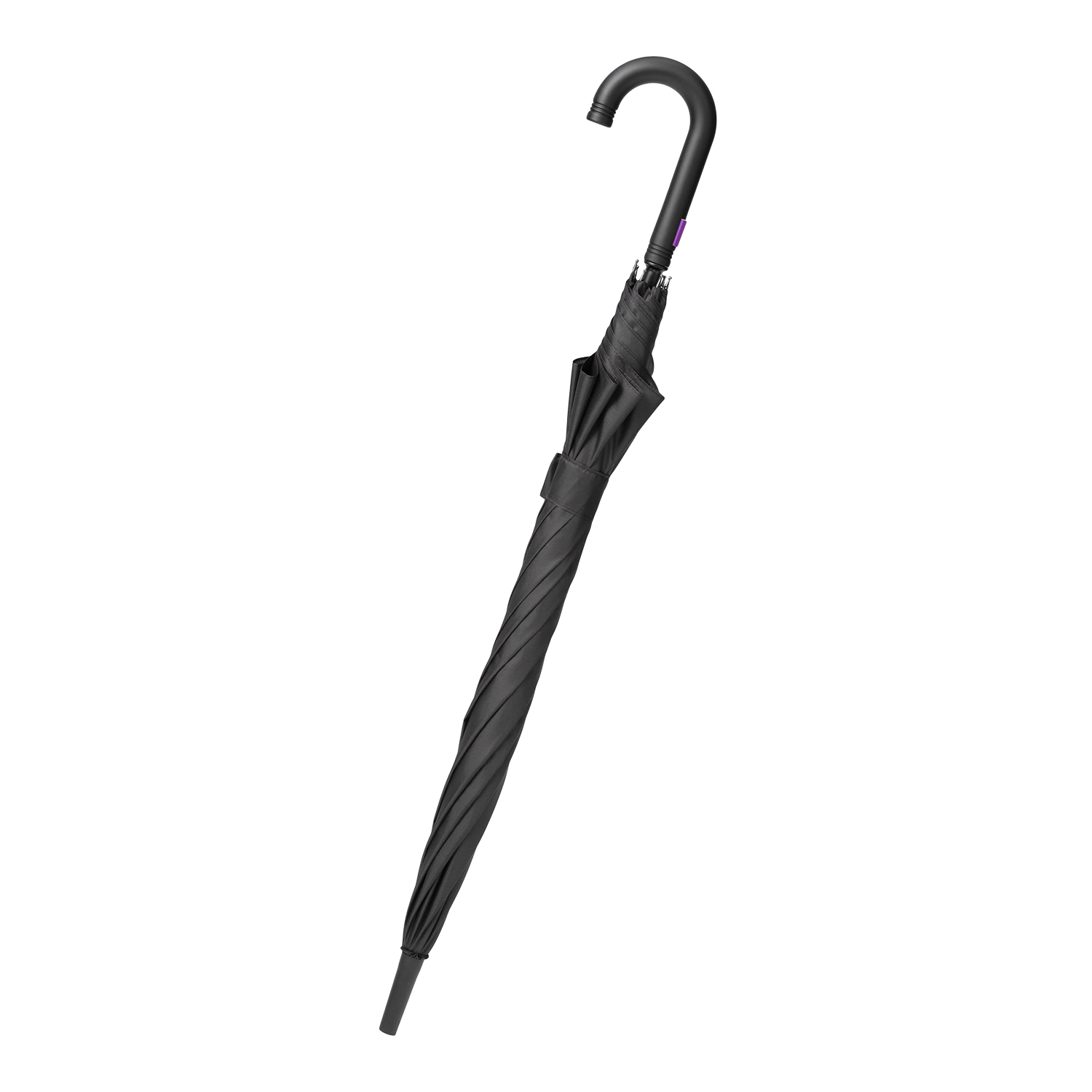 Зонт-трость Quantum, черный/фиолетовый — изображение 4
