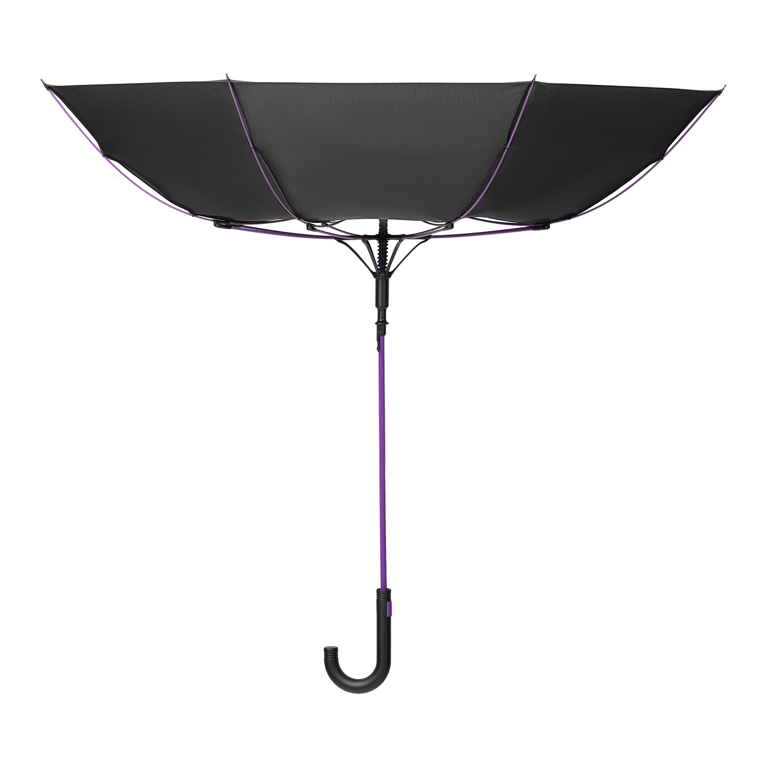 Зонт-трость Quantum, черный/фиолетовый — изображение 5