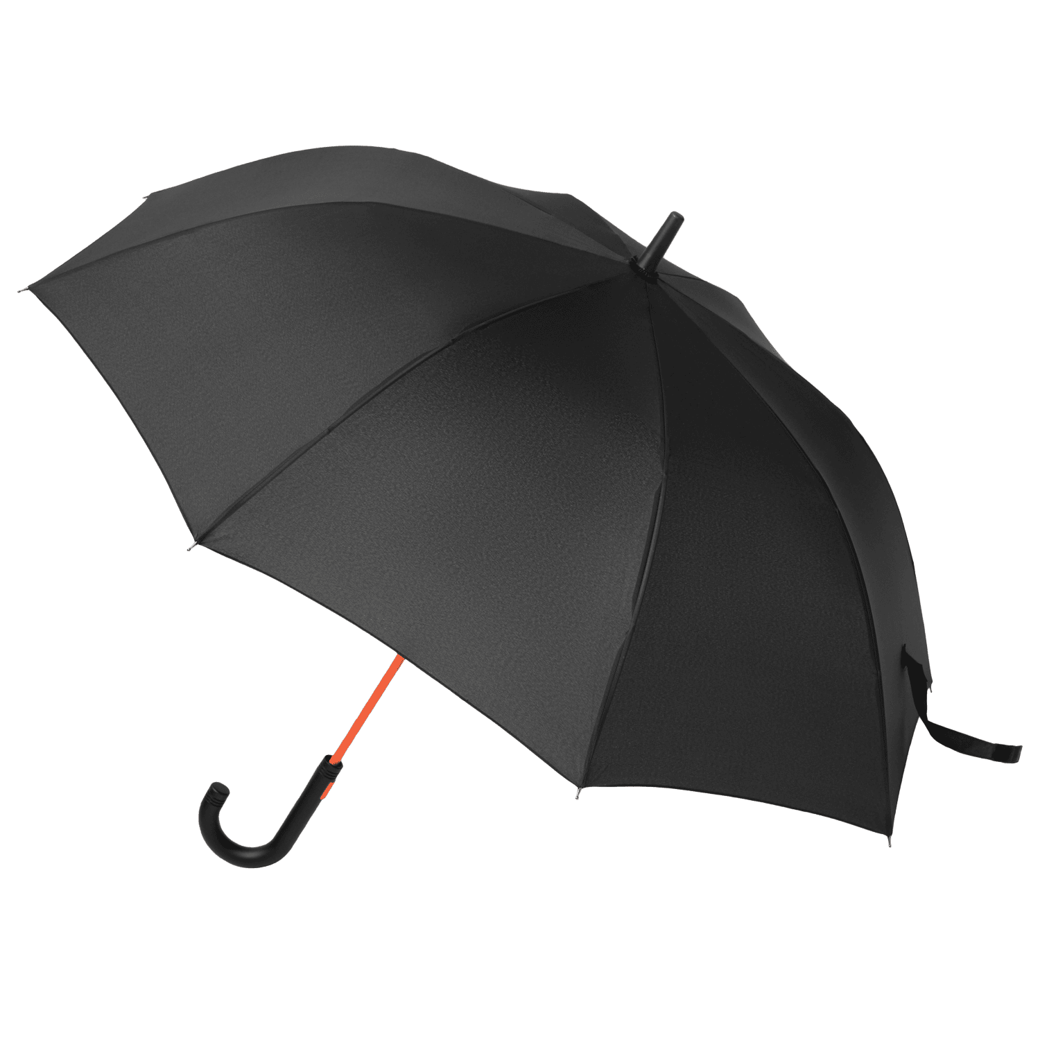 Зонт-трость Quantum, черный/оранжевый — изображение 2