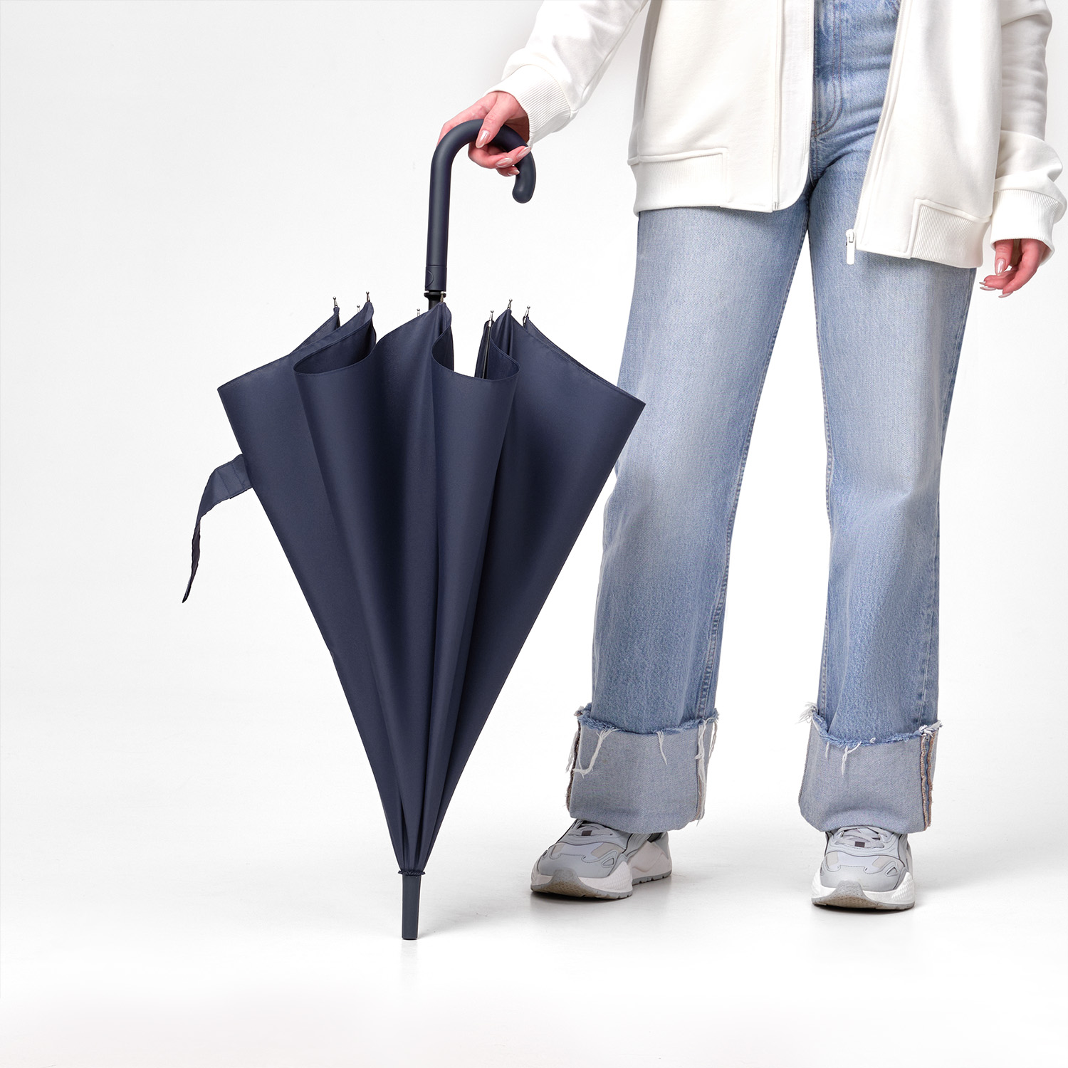 Зонт-трость Phantom, синий — изображение 11