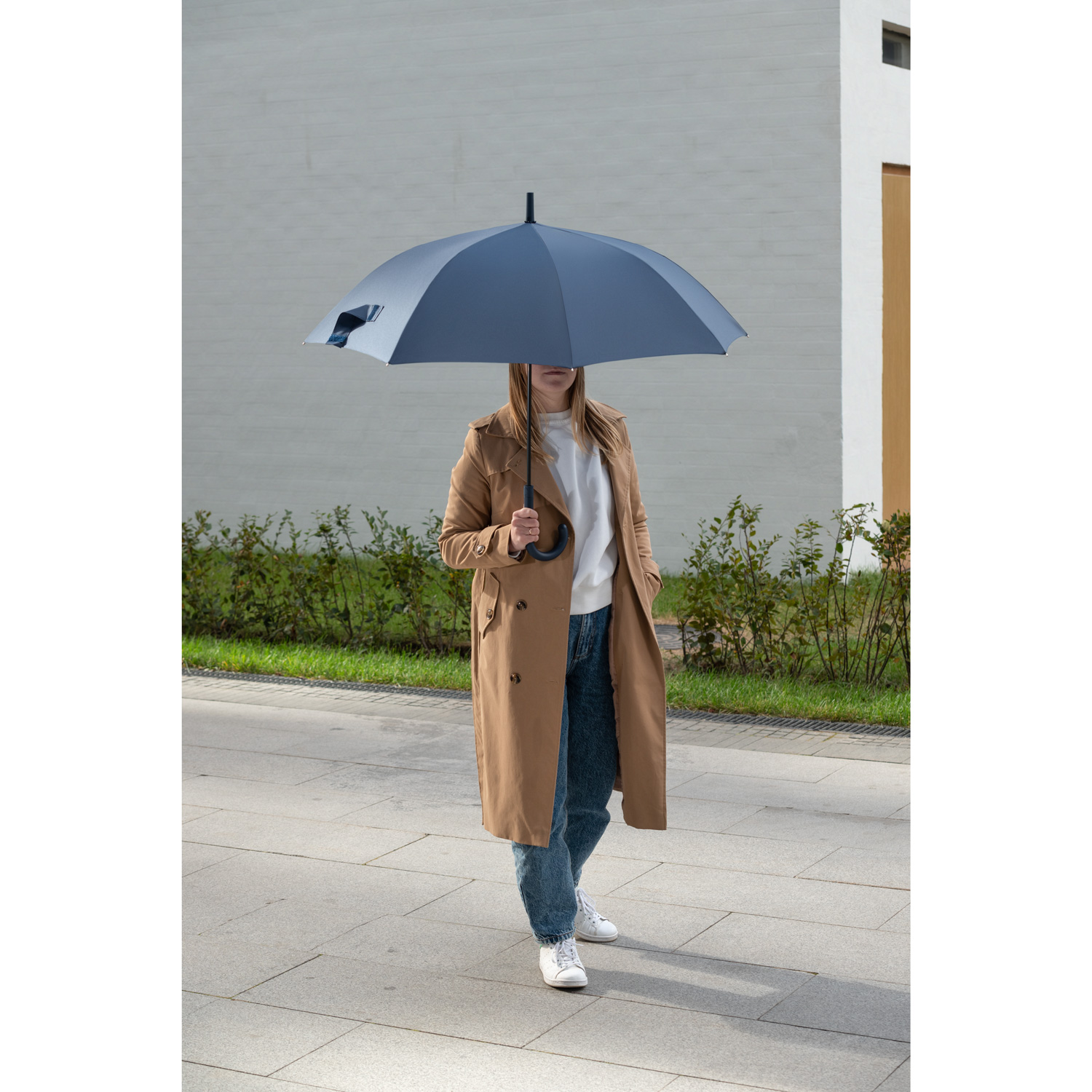 Зонт-трость Phantom, синий — изображение 12