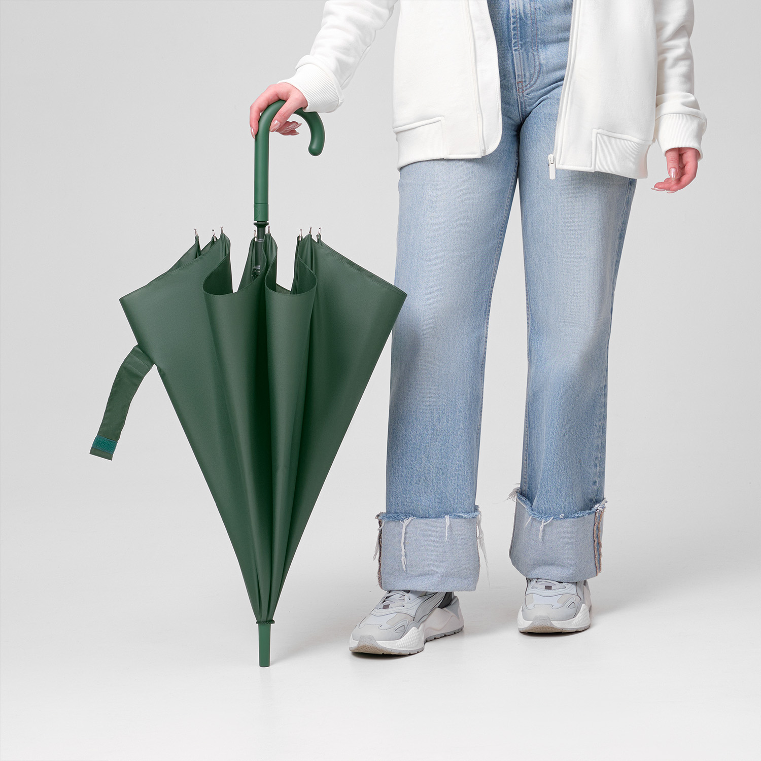 Зонт-трость Phantom, зеленый — изображение 10