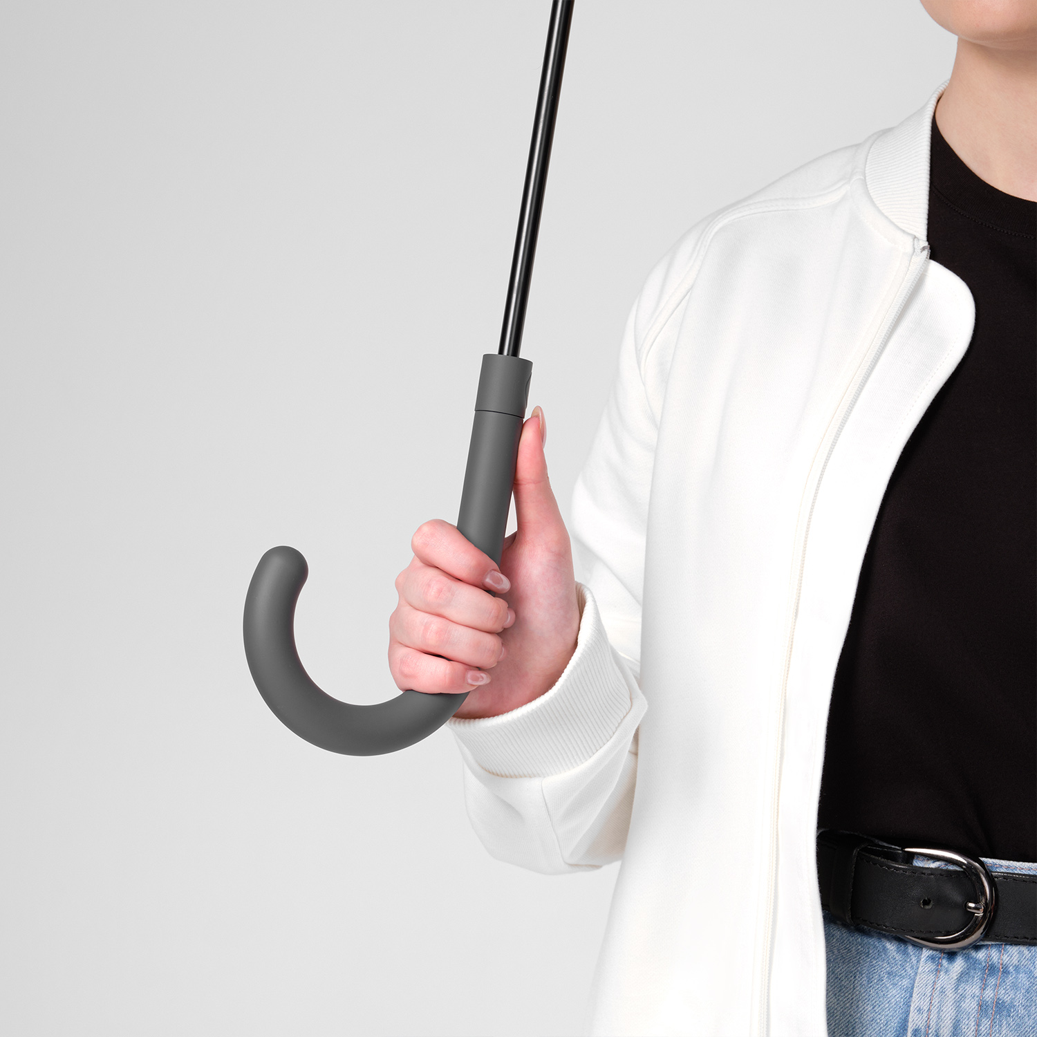 Зонт-трость Phantom, серый — изображение 9