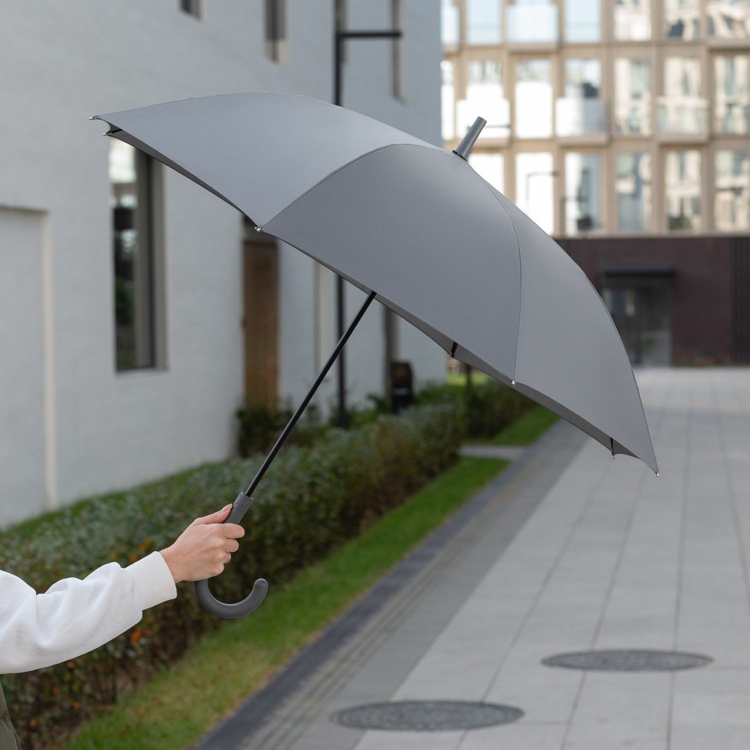 Зонт-трость Phantom, серый — изображение 13