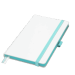 Ежедневник Arctic недатированный, белый/бирюзовый