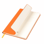 Ежедневник Spark недатированный, оранжевый (с упаковкой, со стикерами)
