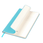 Ежедневник Spark недатированный, лазурный (с упаковкой, со стикерами)