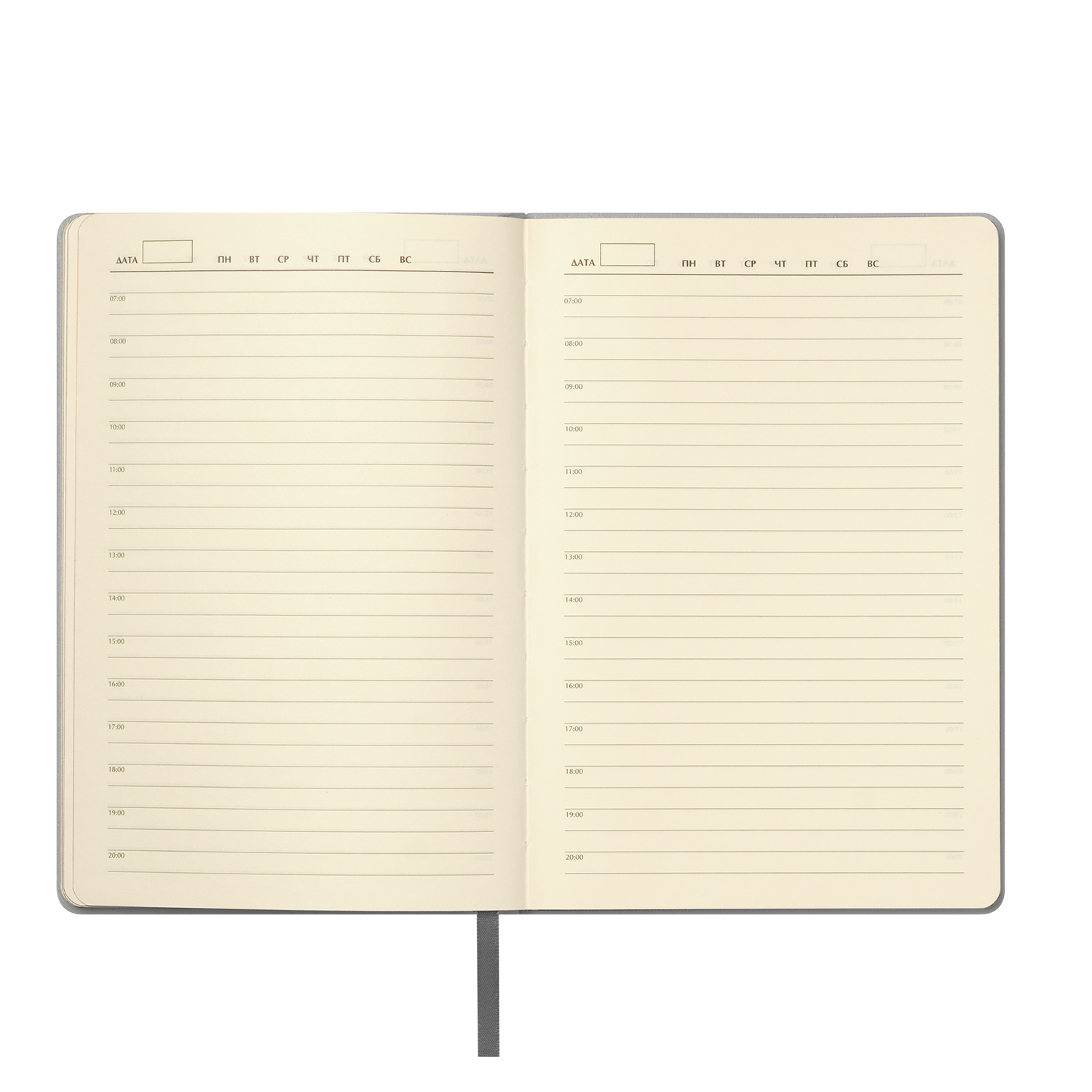 Ежедневник Molto недатированный, серебряный — изображение 7