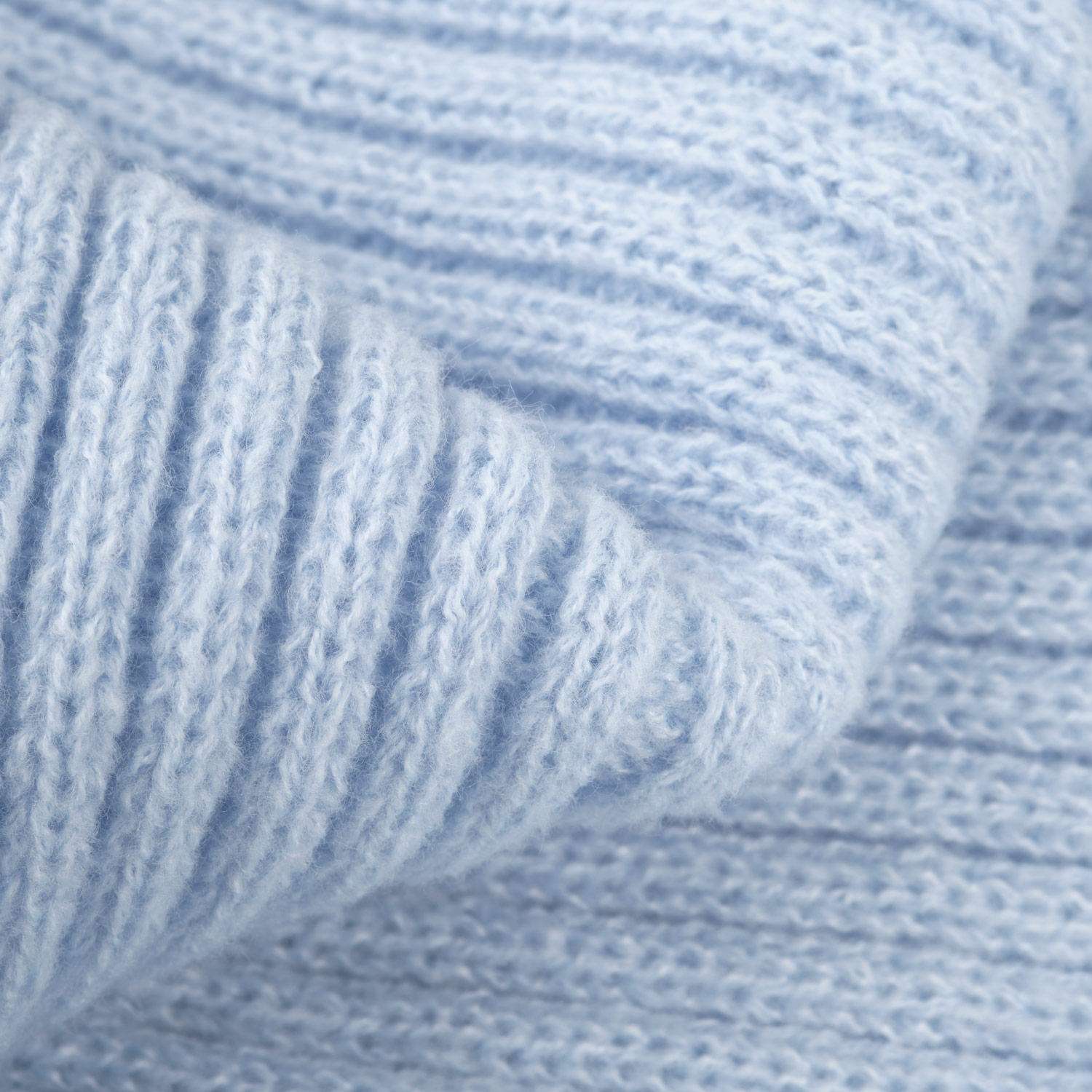 Шарф Forges вязаный, голубой — изображение 3