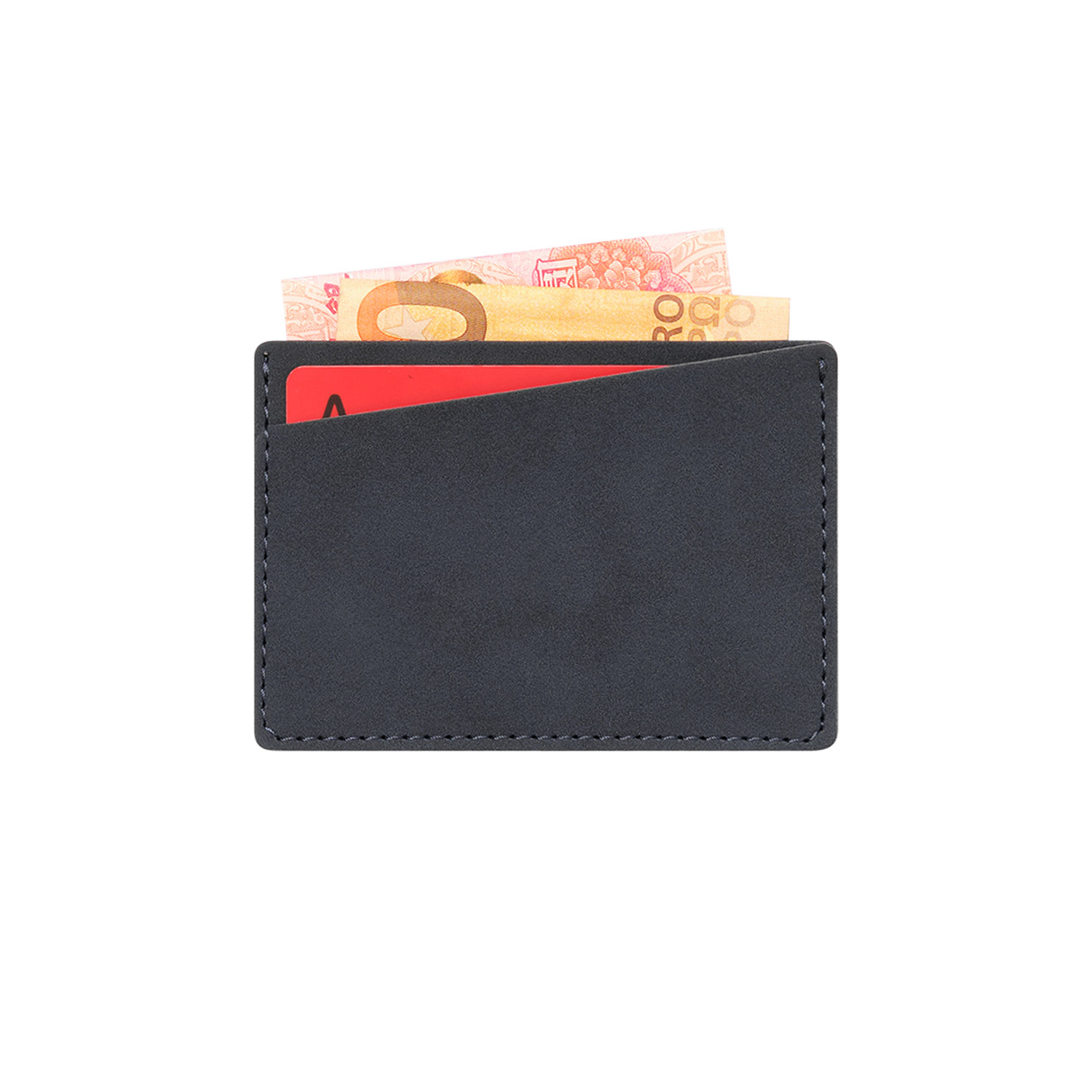 Кардхолдер Nuba со скошенным карманом, синий — изображение 2