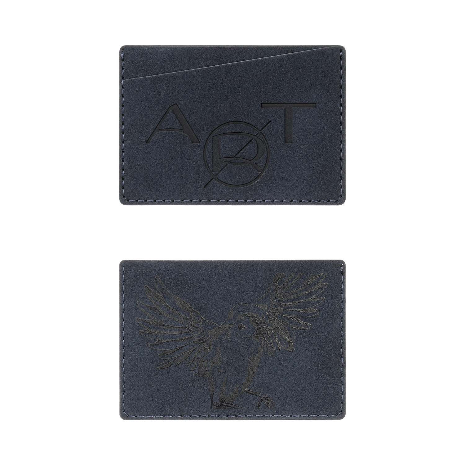 Кардхолдер Nuba со скошенным карманом, синий — изображение 5