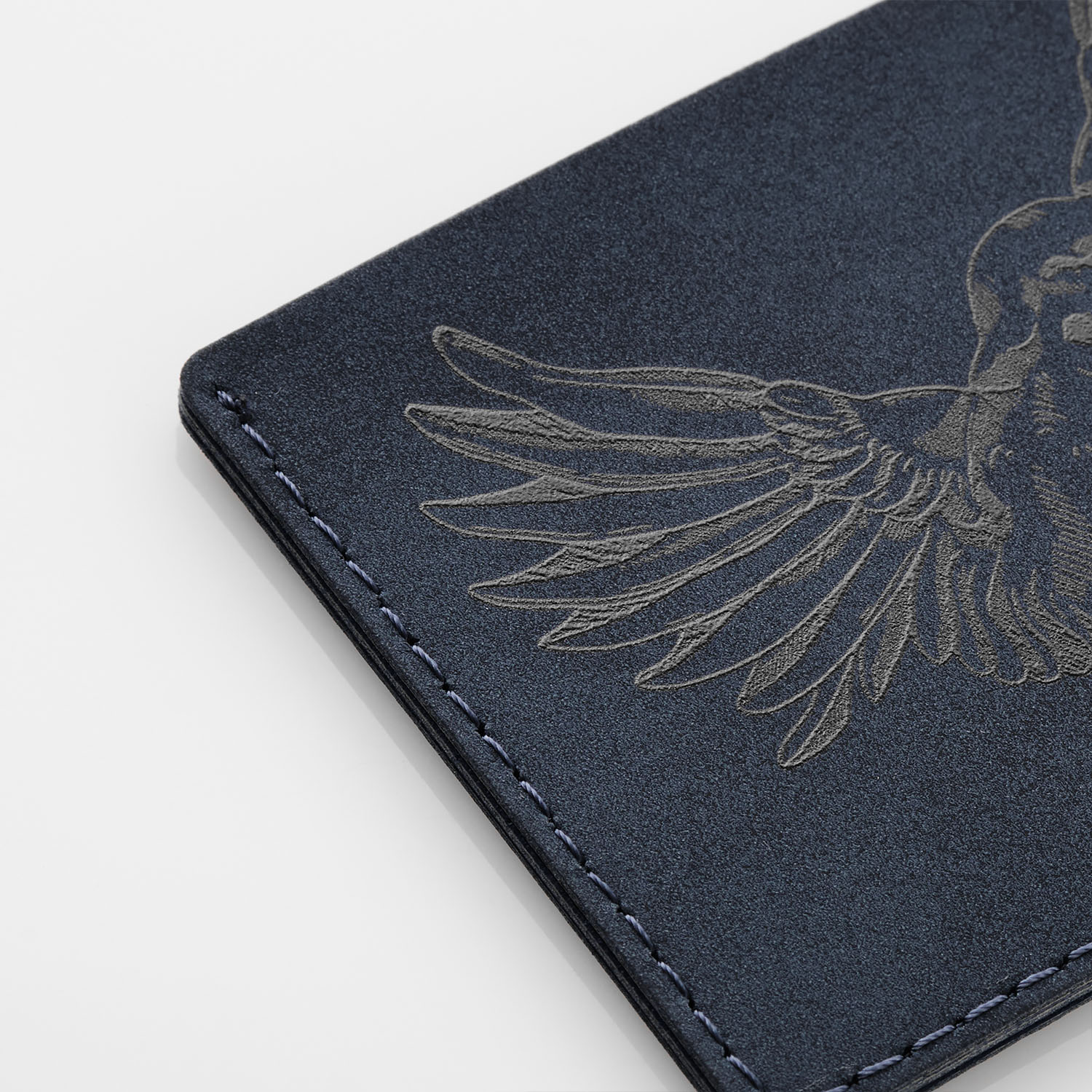 Кардхолдер Nuba со скошенным карманом, синий — изображение 7