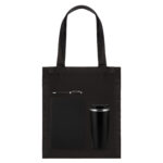 Подарочный набор Medium, черный (шоппер, ежедневник, ручка, термобутылка)