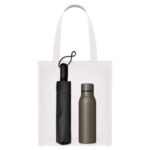 Подарочный набор Levante, серый (зонт, термобутылка, шоппер)