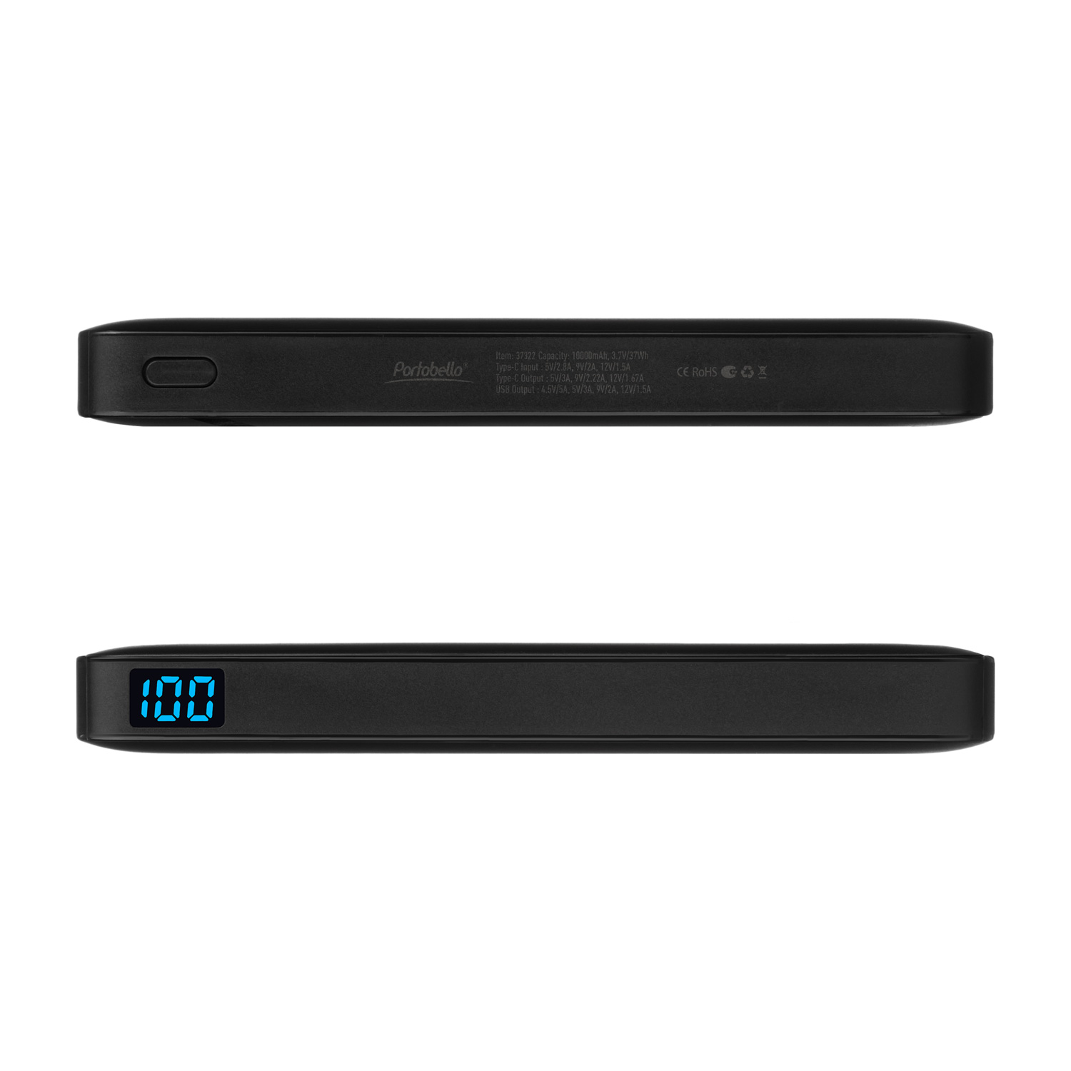 Внешний аккумулятор с цветной подсветкой Ancor PD Max Plus 10000 mAh, черный — изображение 5