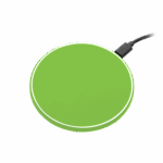 Беспроводное зарядное устройство с подсветкой 15W Auris, салатовое