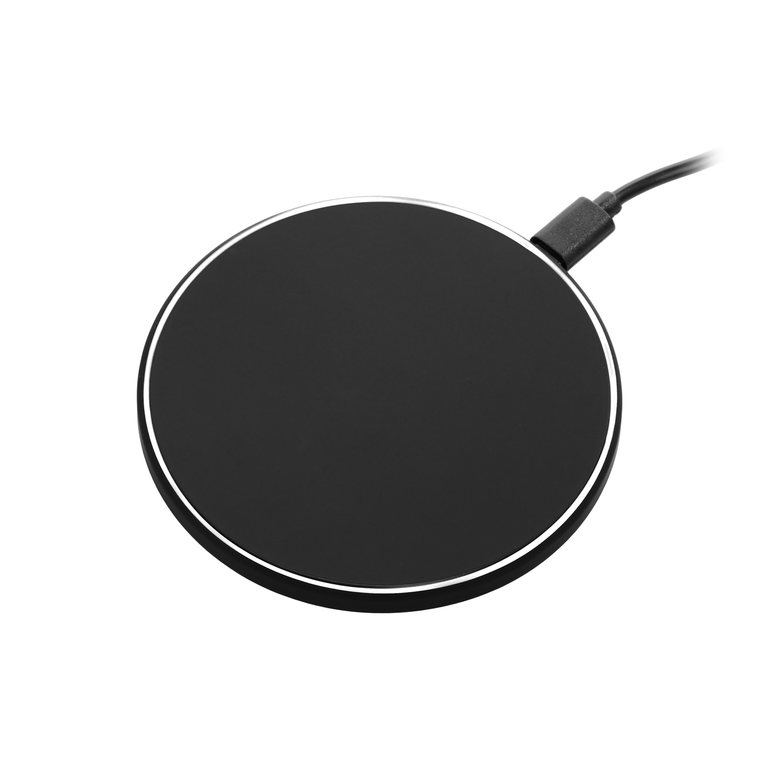 Беспроводное зарядное устройство с подсветкой 15W Auris, черное