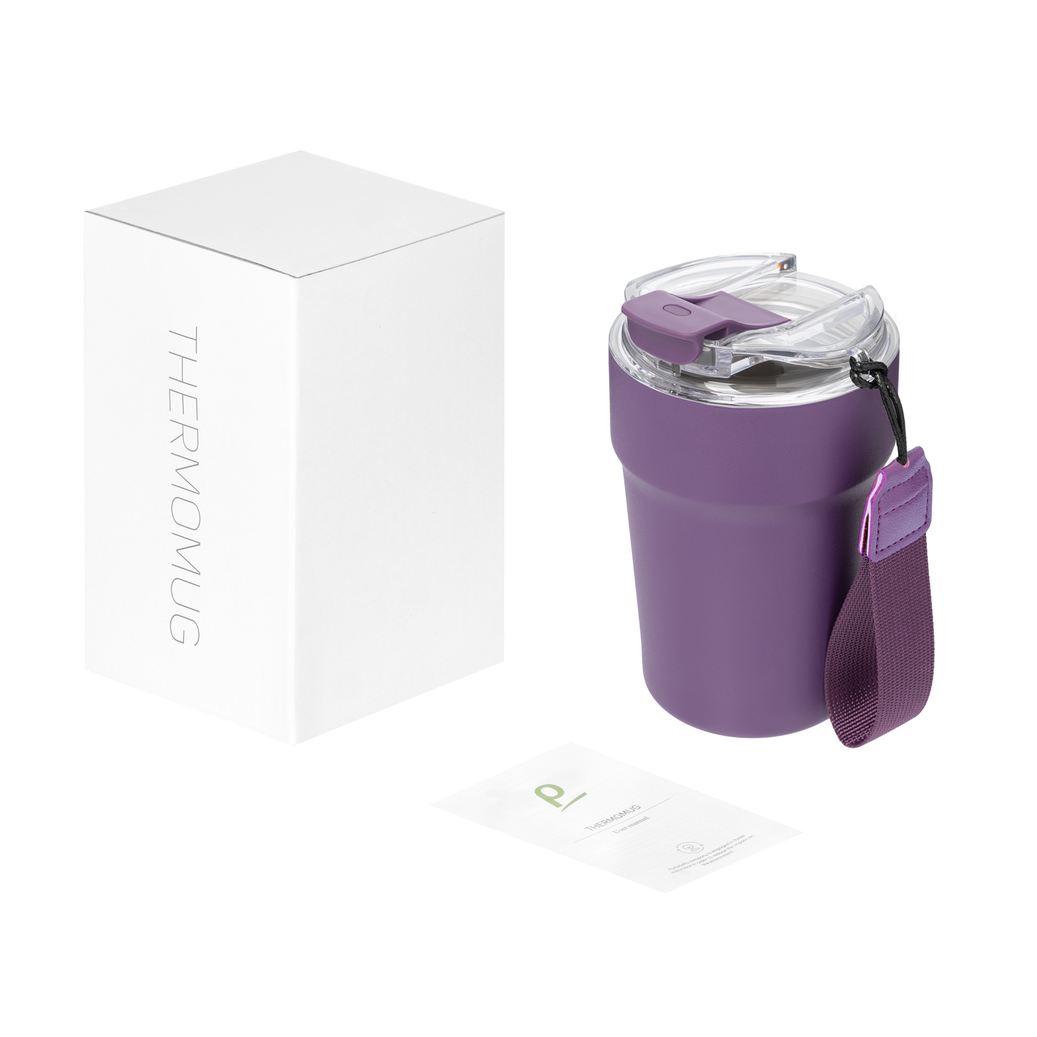 Термокружка вакуумная Monaco, фиолетовая — изображение 2