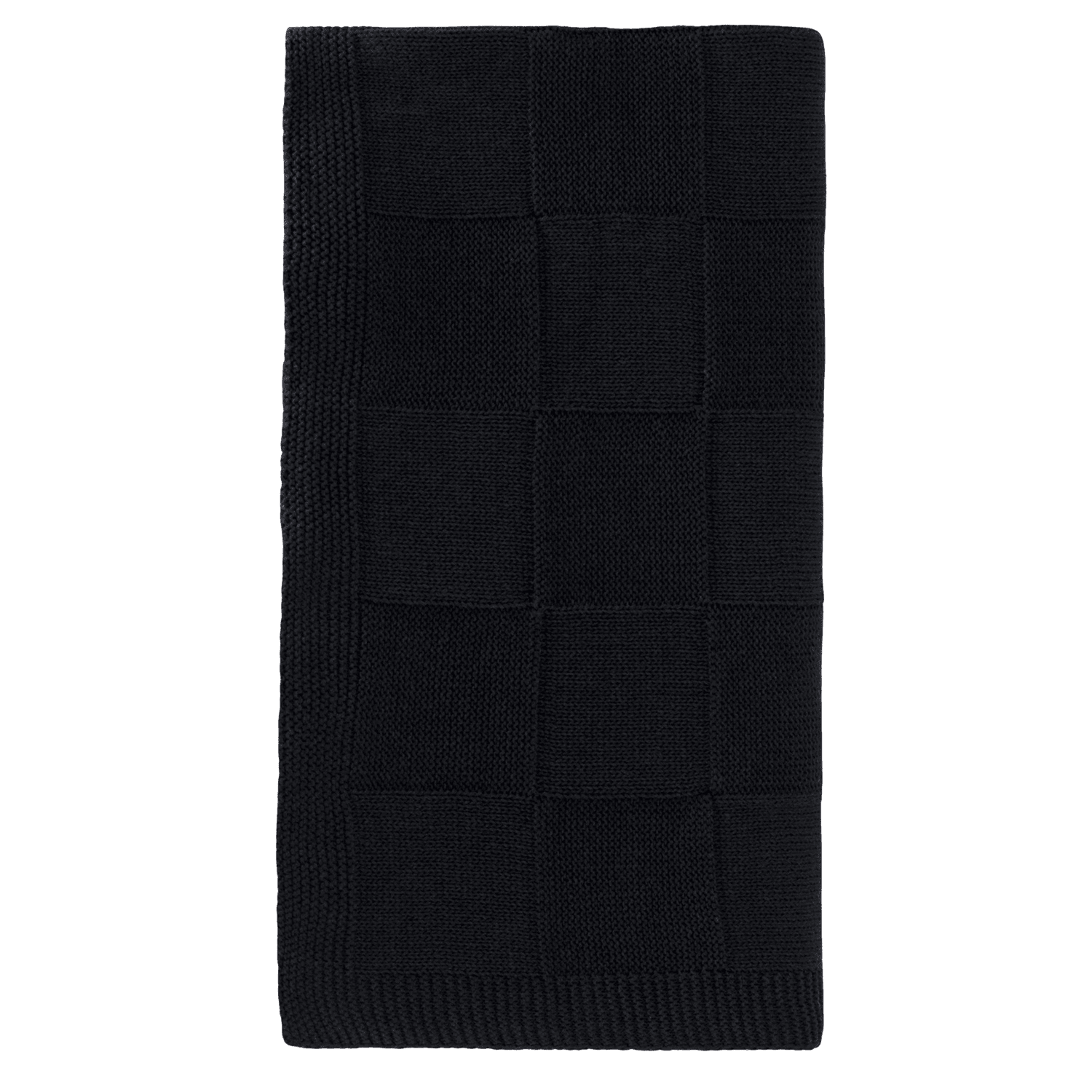 Плед Cella вязаный, темно-синий (без подарочной коробки) — изображение 2