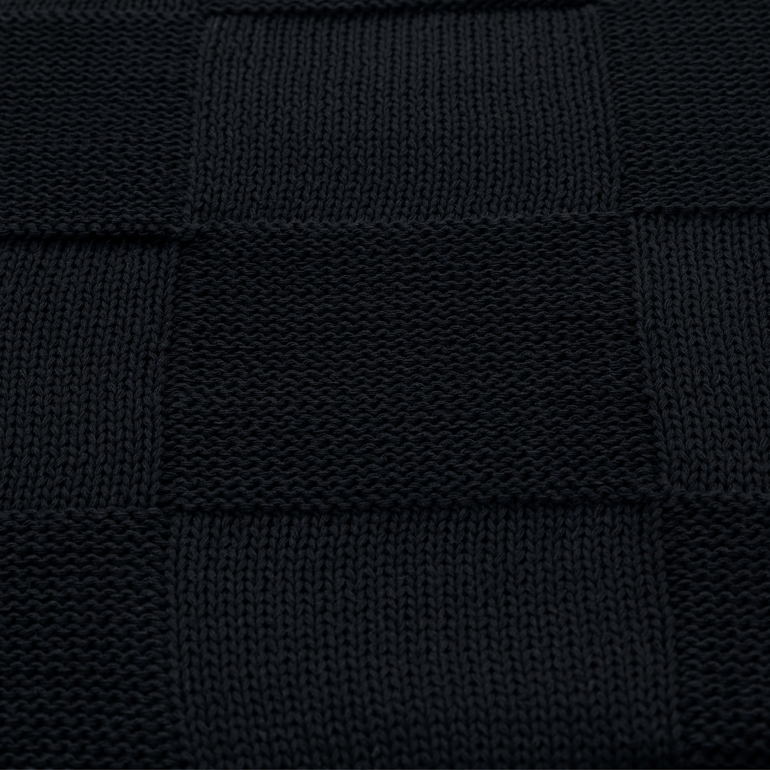 Плед Cella вязаный, темно-синий (без подарочной коробки) — изображение 6