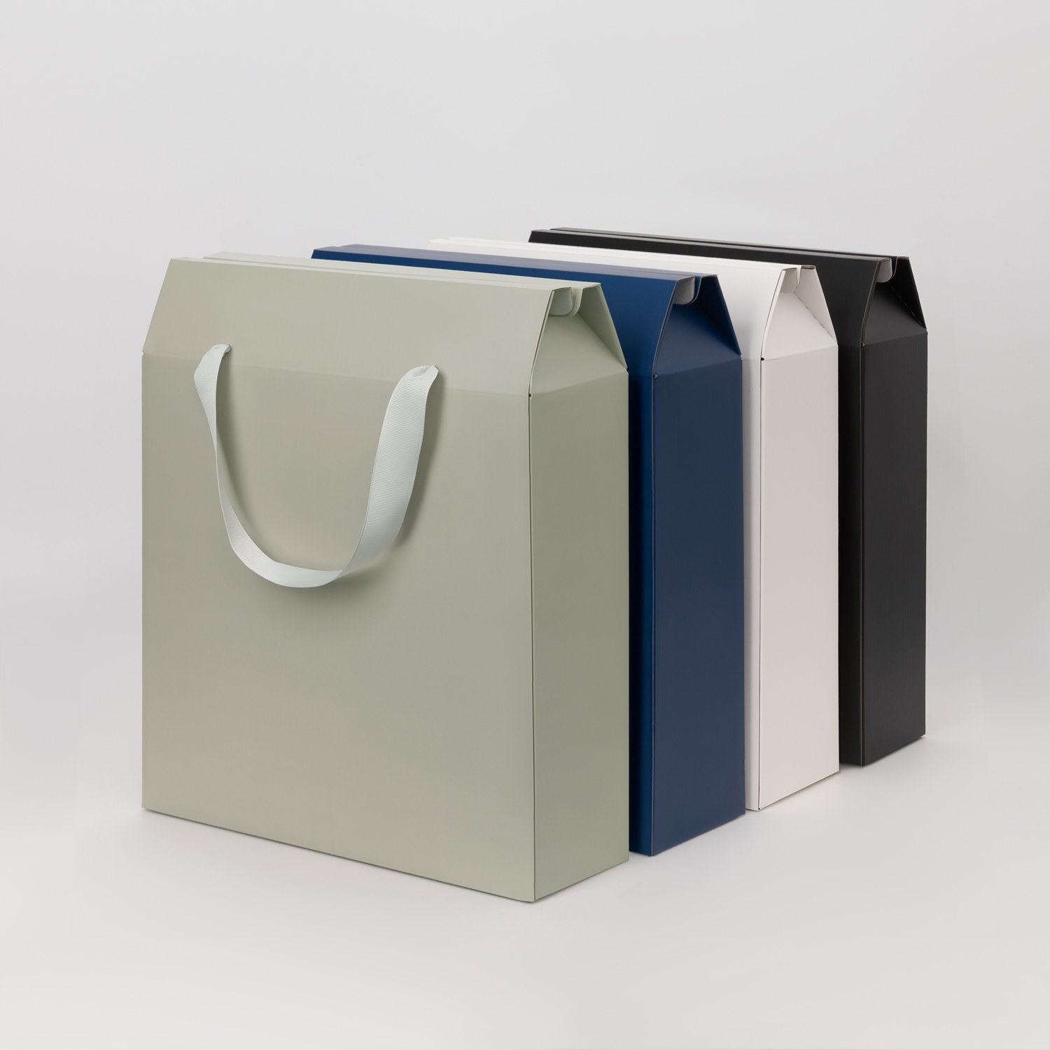 Подарочная коробка-пакет универсальная большая, синяя — изображение 2